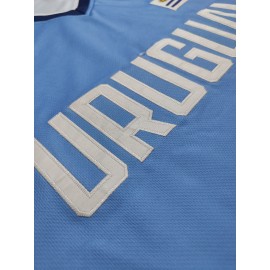 Men'S URUGUAY Embroidery Football Jersey T-shirt - Breathable V-Neck Pullover Short Sleeve Uniform for Soccer Training, Competition, Perfect for Party Events