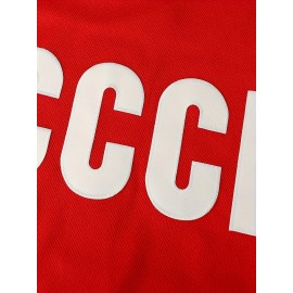 Men's # 20 Red Embroidered Ice Hockey Match Jersey - V-neck, Long Sleeve, Polyester - Suitable For Sports And Casual Wear