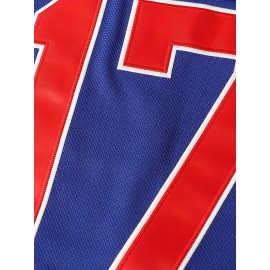 17 Men'S Baseball Jacket White Black Sports Training Jersey White Comfortable Casual S-3XL