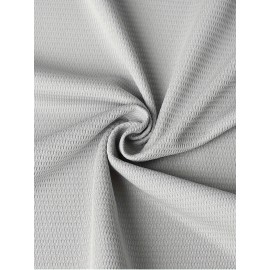 Men's Baseball Jacket #21 Grey Embroidered Saratoga & Pine Mountain Design - Loose Fit Stretch Polyester V-Neck Button-Up for Casual, Sports & Outdoor Activities (S-3XL)