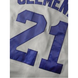 Men's Baseball Jacket #21 Grey Embroidered Saratoga & Pine Mountain Design - Loose Fit Stretch Polyester V-Neck Button-Up for Casual, Sports & Outdoor Activities (S-3XL)