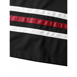 Men's #00 Black & Red Ice Hockey Jersey - Embroidered 