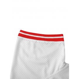 Men's #5 White Embroidered Baseball Jersey