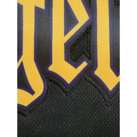 Men's Black #24 Baseball Jersey - Breathable Button-Up V-Neck Loose Fit with Classic Letter Embroidery, All-Season Training & Game Shirt for Men & Youths, Machine Washable Sportswear, Casual Streetwear | Sporty Look | Comfortable Fit