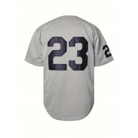 Men'S Classic #23 Detroit Embroidered Baseball Jersey