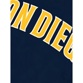 Men'S # 13 Deep Blue Hooded Baseball Sweatshirt Suitable For Training, Competitions, Team Sports S-3XL