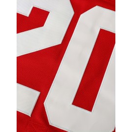 20 Men'S Hockey Jersey Sports Training Jersey Red Comfortable Casual Fashion Embroidery S-3XL