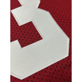 Men'S Red # 23 Rugby Jacket Loose Embroidered Sports, Fashionable, Casual, Street Breathable Rugby Top