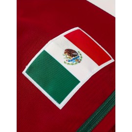 Men'S Retro Casual MEXICO #56 Embroidery Design Short Sleeve V-neck Loose Button Up Shirt, Men'S Summer Baseball Jersey