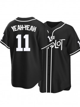 Men's Black #11 Baseball Jersey - 