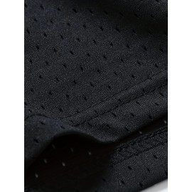 Men's Classic Black #1 Baseball Jersey, 100% Polyester V-Neck Sports Shirt with Embroidered Alphabet Design, Button Closure, Breathable Knit Fabric for Training & Competition, Casual Outdoor Wear, SHLUCKI