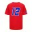 Men's PUERTO RICO Red #12 Baseball Jersey - Retro V-Neck Breathable Short Sleeve Shirt, Loose Fit for Training, Competition & Casual Wear, All-Season Comfort, Puerto Rico Shirt, Sports Apparel, Sporty Vneck Tee, Machine Washable Fabric