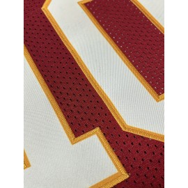 Men's Red #15 Breathable Rugby Jersey - V-Neck Short Sleeve Embroidered American Football Shirt, Loose Fit All-Season Training Top for Sports, Casual & Outdoor Activities, Athletic Wear, Bold Lettering, Reinforced Seams, Sports Apparel, Active Men