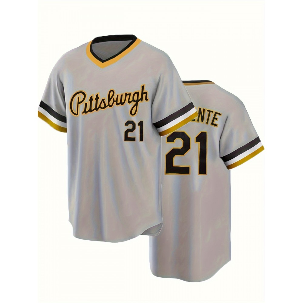 [Retro Vibe] Men'S Pittsburgh #21 