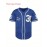 Youth #30 Blue Baseball Jersey - V-Neck Loose Fit Polyester Knit Button-Up Top for Team Sports, Outdoor Activities & Summer Parties | Machine Washable | Sizes S-XL, Sports Team Apparel | Sporty Design | Breathable Fabric