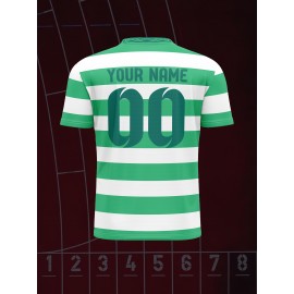 Custom Youngsters' Soccer Jersey - V-Neck, Comfort Fit with Personalized Name & Number, Perfect for Sports & Casual Wear, 2024, Running