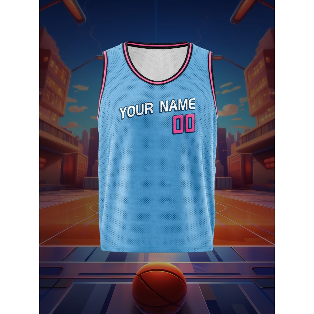 [Loose Breathable Jersey] Customizable Breathable Sleeveless Basketball Jersey Shirt | Boys Loose Fit, Personalized Top For Sports & Workout