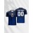 Customizable Kids Football Jersey | 2024 V-Neck Polyester Top - Personalized Name & Number, Preppy Sports Casual, All Over Print, Regular Fit for Children & Teens