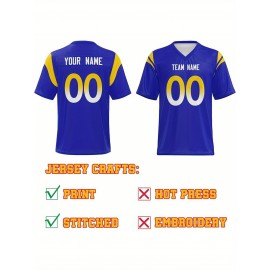 Custom Plus-Size Women's Football Jersey - Personalized Team Name & Number, Vibrant Teal V-Neck Summer Sportswear, Breathable Athletic Top for Sports Meetings, Travel Photo Shoots